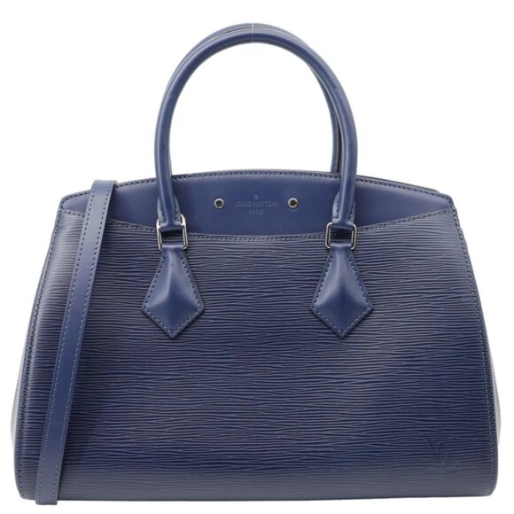 Louis Vuitton  Soufflot NM MM Epi Leather Crossbody Bag Navy Blue - Picture 1 of 14